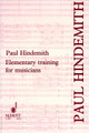 Elementary Training for Musicians by Paul Hindemith (1895-1963). Schott. Book only. 240 pages. Schott Music #ED11331. Published by Schott Music.

Originally published in the 1940s, Paul Hindemith's remakable textbooks are still the outstanding works of their kind. In contrast to many musical textbooks written by academic musicians, these were produced by a man who could play every instrument of the orchestra, could compose a satisfying piece for almost every kind of ensemble, and who was one of the most stimulating teachers of his day. It is therefore not surprising that nearly forty years later these books should remain essential reading for the student and the professional musician.
