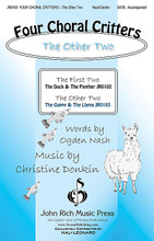 Four Choral Critters - The Other Two ((The Guppy, The Llama)). By Christine Donkin. SATB. Pavane Choral. 12 pages. John Rich Music Press #JR0103. Published by John Rich Music Press.
Product,66027,Romantic Miniatures