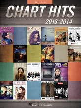 Chart Hits of 2013-2014 for Piano/Vocal/Guitar. Easy Piano Songbook. Softcover. 96 pages. Published by Hal Leonard.

16 recent hits are set in musically satisfying arrangements for anyone with a few years of experience at the piano in this Easy Piano collection: Atlas (Coldplay) • Cups (When I'm Gone) (Anna Kendrick) • Demons (Imagine Dragons) • Do What U Want (Lady Gaga) • Love Somebody (Maroon 5) • Roar (Katy Perry) • Royals (Lorde) • Say Something (A Great Big World) • Wake Me Up (Avicii) • and more.