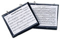 Marching Band Folder (2-Ring Binder). Accessory. General Merchandise. Hal Leonard #50FP. Published by Hal Leonard.

The Marching Band Folder has been the standard for over 25 years. Holds 5″ x 7″ marching band music. 100-point board is the foundation of this rigid frame with a lyre support made of industrial material and riveted in 4 places, creating a stable base. Removable metal rings through metal eyelets allow for adding and removing pages and smooth operation for years. Additional pages and rings may be purchased separately.