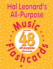 Hal Leonard's All-Purpose Music Flashcards for Choral (CLASSRM KIT). Music First Express. 48 pages. Published by Hal Leonard.

Let your imagination take over with this handy new tool for the music classroom! Consisting of 48 cards (8-1/2“x11”) with a music staff on one side and blank on the other, these cards can be customized to your own particular classroom needs. Best of all, they are laminated on both sides for durability so they can be used again and again with wipe-away dry erase markers. You'll find dozens of uses for this helpful music resource, from rhythm and melody reading and dictation to musical terms, musical form, and more! For all ages.
