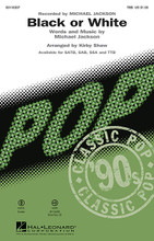 Black or White by Michael Jackson. Arranged by Kirby Shaw. For Choral (TBB). Pop Choral Series. 12 pages. Published by Hal Leonard.

From Michael Jackson's number 1 hit from 1991 to the Glee cast cover of the song, this is a song that truly spans the generations. The iconic guitar riffs add sizzle and the rhythm infused pop sound will energize your concert!

Minimum order 6 copies.