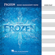Frozen - Music Manuscript Paper (Wide-Staff). Manuscript Paper. Softcover. 32 pages.

A must for any Frozen fan! Contains 32 pages with six large staves and features a music notation guide.