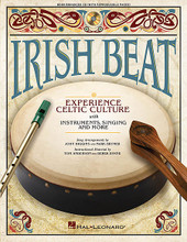 Irish Beat (Experience Celtic Culture with Instruments, Singing and More). Arranged by John Higgins and Mark A. Brymer. For Choral (Book and CD pak). Expressive Art (Choral). 56 pages. Published by Hal Leonard.

Welcome to Ireland where music is everywhere, from concert halls, schools and restaurants to melody-making on street corners! Bring the traditions and tunes of the enchanted isle right to your classroom! Sample some of Ireland's rich musical heritage with its lively jigs and reels. Sing and learn to play authentic Celtic instruments, and experience the songs and sounds that give Irish music its unique flavor. Watch professional musicians demonstrate the bodhrán, spoons (or bones) and tin whistle, and perform an entire Irish piece. The all-in-one Book/CD includes helpful step-by-step learning suggestions, piano/vocal arrangements, reproducible songsheets and instrument parts, along with suggestions on how to use the instruments you already have in place of the Irish instruments. The Enhanced CD features performance and accompaniment tracks for each song, PDFs of melodies and instrument parts, and a short video demonstration. Songs include: Temperence Reel * Harvest Home * St. Anne's Reel * Paddy Works on the Railway * The Little Beggarman * McNamara's Band * The Galway Races * The Wearing of the Green. Suggested for grades 3-6.