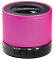 
Bluetooth Wireless Mini Speaker (Pink Portable Speaker with SD Card For Playback and Radio). Hardware.Published by Hal Leonard.

If you are serious about music, this is the portable speaker for you! UGO is all about sound and versatility. With four playback modes UGO Bluetooth has the ability to deliver deep bass tones, crystal clear midranges and sparkling tenor from any audio source. This can be via Bluetooth connection or direct plug-in. With Bluetooth connectivity you can stream your music wirelessly from up to 30 feet away. Bluetooth 4.0 technology provides the fastest data transfer with the lowest energy loss creating a portable sound machine that plays for hours on a single charge. Equipped with a built-in FM radio and Micro SD card player, UGO is arguably the biggest bang for your buck in the world of portable bluetooth speakers. It comes with an unconditional 12-month warranty against defects and features six color options.
