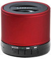 
Bluetooth Wireless Mini Speaker (Red Portable Speaker with SD Card For Playback and Radio). Hardware. Published by Hal Leonard. 

If you are serious about music, this is the portable speaker for you! UGO is all about sound and versatility. With four playback modes UGO Bluetooth has the ability to deliver deep bass tones, crystal clear midranges and sparkling tenor from any audio source. This can be via Bluetooth connection or direct plug-in. With Bluetooth connectivity you can stream your music wirelessly from up to 30 feet away. Bluetooth 4.0 technology provides the fastest data transfer with the lowest energy loss creating a portable sound machine that plays for hours on a single charge. Equipped with a built-in FM radio and Micro SD card player, UGO is arguably the biggest bang for your buck in the world of portable bluetooth speakers. It comes with an unconditional 12-month warranty against defects and features six color options.
