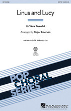 Linus and Lucy by Vince Guaraldi. Arranged by Roger Emerson. For Choral (SATB). Pop Choral Series. Octavo. 16 pages.

From the opening strains, everyone will recognize the quirky, jazzy theme by Vince Guaraldi and featured in the popular animated Peanuts television specials! This well-crafted arrangement includes “scat” lyrics above the familiar piano groove. Ideal any time of year, especially the holidays! Available separately: SATB, SAB, 2-Part, ShowTrax CD.

Minimum order 6 copies.