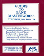 Guides to Band Masterworks (Vol. I) by Robert Garofalo. Meredith Music Resource. 138 pages. Published by Meredith Music.

A comprehensive approach to teaching band literature through performance by integrating technical skill development with knowledge and understanding of music structure and style. Includes flexible rehearsal strategies for teaching 6 outstanding grade 4 and 5 works for band that provide for individual differences and learning styles. The end result, enlightened and musically expressive performances!