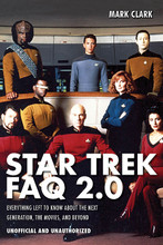 Star Trek FAQ 2.0 (Unofficial and Unauthorized) (Everything Left to Know About the Next Generation, the Movies, and Beyond). FAQ. Softcover. 400 pages. Published by Applause Books.

This book is not endorsed, sponsored, or affiliated with CBS Studios Inc., Paramount Pictures, or the “Star Trek” franchise. In the 1980s and '90s, Star Trek rose from the ash heap of network cancellation and soared to the peak of its popularity with a series of blockbuster feature films and the smash sequel series Star Trek: The Next Generation. Star Trek FAQ 2.0 picks up where the original Star Trek FAQ left off, chronicling the historic comeback of the “failed” series and its emergence as a pop culture touchstone. The book provides accounts of the production of every Star Trek movie (including creator Gene Roddenberry's struggle to retain control of the franchise) and every episode of The Next Generation (and the conflicts that roiled its writing staff). It also offers profiles of the actors, directors, writers, producers, and technicians whose excellence fueled the franchise's success, and explores often overlooked aspects of the Star Trek phenomenon, including unofficial, fan-made productions. Star Trek FAQ 2.0 represents the final frontier of Trek scholarship.