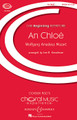 An Chloe (CME Beginning). By Wolfgang Amadeus Mozart (1756-1791). Arranged by Lee R. Kesselman. For Choral (UNIS). CME Beginning Series. 8 pages. Boosey & Hawkes #M051477722. Published by Boosey & Hawkes.

This charming song demonstrates Mozart's ability to create a delightful vocal miniature in the pastoral tradition. Sung with simplicity, beauty and ardor. Duration: ca. 2:45.

Minimum order 6 copies.