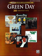 Green Day Easy Guitar Anthology (20 Greatest Hits) (Book) by Green Day. For Guitar. Artist/Personality; Guitar Personality; Guitar TAB; Solo Guitar TAB (EZ/Int). Easy Guitar. Easy Guitar. Punk Rock and Pop Rock. Guitar tablature songbook. Guitar tablature, standard notation, vocal melody, lyrics, chord names and guitar chord diagrams. 72 pages. Alfred Music #25507. Published by Alfred Music.

Alfred is pleased to release the new "Green Day Easy Guitar Anthology (20 Greatest Hits)." This book makes it easy to start playing Green Day songs! It includes 20 of Green Day's greatest hits, presented in an easy to play and understand format. These easy guitar arrangements include the vocal line (melody and lyrics), plus the core guitar parts. For simple strumming parts, this book provides rhythm slashes and the guitar chords as played by the band. For riff-oriented parts, the riffs are simplified and written out in full notation and TAB.titles include: American Idiot * Basket Case * Brain Stew * When I Come Around * and more.