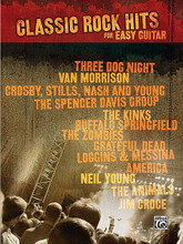 Classic Rock Hits for Easy Guitar by Various. For Guitar. Guitar Mixed Folio; Guitar TAB; Solo Guitar TAB (EZ/Int). Easy Guitar Tab Edition. Classic Rock. Guitar tablature songbook. Guitar tablature, standard notation, vocal melody, lyrics, chord names and guitar chord diagrams. 48 pages. Hal Leonard #25808. Published by Hal Leonard.

Learn over a dozen of the easiest classic rock hits! This collection features nearly 20 songs from legendary artists like the Grateful Dead * Neil Young * The Animals * The Zombies * The Kinks * and many more!