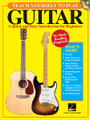 Teach Yourself to Play Guitar (A Quick and Easy Introduction for Beginners). For Guitar. Guitar Educational. Softcover with CD. Guitar tablature. 48 pages. Published by Hal Leonard.

This best-selling title is now available with a demonstration CD! Teach Yourself to Play Guitar was created specifically for the student with no music-reading background. With lesson examples presented in today's most popular tab format, which also incorporates simple beat notation for accurate rhythm execution, Teach Yourself to Play Guitar offers the beginning guitarist not only a comprehensive introduction to essential guitar-playing fundamentals, but a quick, effective, uncomplicated and practical alternative to the multitude of traditional self-instructional method books. It also: covers power chords, barre chords, open position scales and chords (major and minor), and single-note patterns and fills; includes lesson examples and song excerpts in a variety of musical styles – rock, folk, classical, country and more; familiarizes the student with fretboard organization, chord patterns, hand and finger positions, and guitar anatomy by way of easy-to-interpret diagrams, photos and illustrations; provides complete, concise explanations while keeping text to a minimum; and prepares the student for the option of further guitar instruction.