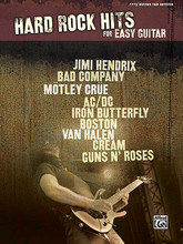 Hard Rock Hits for Easy Guitar by Various. For Guitar. Guitar Mixed Folio; Guitar TAB; Solo Guitar TAB (EZ/Int). Hits for Easy Guitar Series. Rock and Hard Rock. Guitar tablature songbook. Guitar tablature, standard notation, vocal melody, lyrics, chord names and guitar chord diagrams. 48 pages. Hal Leonard #25812. Published by Hal Leonard.

Thirteen of the greatest hard rock song of all time, arranged in an easy-to-play format with guitar tab.