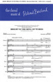 Bright Is the Ring of Words by Richard Burchard. For Choral (SSAATTBB A Cappella). Gentry Publications. 12 pages.

“Breathtakingly peaceful” describes this new stunner from Richard Burchard, which was commissioned by the ACDA Western Division for their 50th anniversary convention. Rich, warm harmonies have been woven to one of Stevenson's most uplifting poems. For advanced high school, college and community choirs.

Minimum order 6 copies.