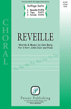 Reveille (From 'Solfege Suite 4-The Military Suite') by Ken Berg. 3-Part Mixed. Pavane Choral. 12 pages.

The Solfege Suites are unquestionably the most popular set of chorals ever published by Pavane. “Solfege Suite 4-Military Suite” contains: “Parade,” “Reveille” and “Taps.” These pieces not only teach solfege and form but are also concert performable. Great for children's and youth choirs. Percussion parts available as a free download.

Minimum order 6 copies.