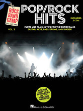 Pop/Rock Hits - Rock Band Camp Volume 3 (Book/2-CD Pack). By Various. For Bass, Drums, Guitar, Vocal, Keyboard. Rock Camp. Softcover with CD. Guitar tablature. 64 pages. Published by Hal Leonard.

These books are designed for the first-time performer or weekend warrior who's learning how to play in a band. This volume includes parts and playing tips for the entire band: guitar, bass, drums, keyboard and singer! Each book comes with two CDs that contain full-band tracks for each song as well as “minus-one” tracks for each instrument for each song so players can practice on their own between band rehearsals. Five songs, including: Don't Know Why • Give Me One Reason • My Favorite Mistake • Rolling in the Deep • White Horse.