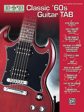 Classic '60s Guitar Tab (10 for $10 Sheet Music Series). By Various. By Various. For Guitar. Guitar Mixed Folio; Guitar TAB; Solo Guitar TAB (EZ/Int). Easy Guitar. Softcover. Guitar tablature. 40 pages. Alfred Music #31478. Published by Alfred Music.

10 for 10 Sheet Music: Classic '60s Guitar Tab contains 10 of your favorite '60s songs, all in professionally arranged tab format for just $10.00. Titles: Do You Want to Know a Secret (The Beatles) • I Started a Joke (The Bee Gees) • Can't Find My Way Home (Blind Faith) • Time of the Season (The Zombies) • Piece of My Heart (Janis Joplin) • Sunshine of Your Love (Cream) • For What It's Worth (There's Something Happening Here) (Buffalo Springfield) • One (Three Dog Night) • Both Sides Now (Joni Mitchell) • Woodstock (Crosby, Stills, Nash & Young).