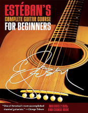 Estéban's Complete Guitar Course for Beginners (Book/2-DVDs Pack). For Guitar. Music Sales America. Softcover with DVD. Guitar tablature. 127 pages. Music Sales #SL10428. Published by Music Sales.

He's studied under legendary guitar master Andres Segovia, performed thousands of concerts, and topped the Billboard charts. Now Estéban teaches you to play guitar in this comprehensive course, which will have you playing classics from “Greensleeves” to “Malaguena” to “House of the Rising Sun” in no time. With step-by-step instruction, Estéban goes beyond chords and fingerings to teach you how to improvise naturally, become a versatile guitarist, and just have fun.