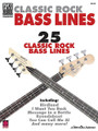 Classic Rock Bass Lines by Various. For Bass. Bass. Guitar tablature. 120 pages. Published by Cherry Lane Music.

25 classic rock bass lines, transcribed note-for-note:

Are You Gonna Go My Way • Birdland • Cat Scratch Fever • Crazy on You • Cut the Cake • Dixie Chicken • Don't Stop Believin' • Fairies Wear Boots (Interpolating Jack the Stripper) • Feels like the First Time • FM • Getting Better • I Want You Back • Lowdown • Message in a Bottle • Minute by Minute • My Generation • Rock & Roll - Part II (The Hey Song) • Rosanna • Roundabout • Satch Boogie • The Stroke • Sunday Papers • Welcome to the Jungle • What Is Hip • You Can Call Me Al.