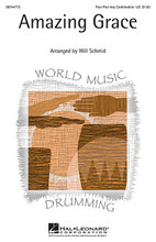 Amazing Grace arranged by Will Schmid. For Choral, Drums, Guitar, Electric Bass (4 Part). World Music Drumming. 8 pages. Published by Hal Leonard.

Easy harmony underscores the importance of the drumming in this special arrangement of one of the world's most treasured songs.Available separately: 4-Part Any Combination, Guitar, Electric Bass and Drums. Performance Time: Approx. 4:30.

Minimum order 6 copies.