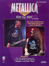 Riff By Riff - Bass by Metallica. For Bass. Guitar Book. Metal and Hard Rock. Difficulty: medium. Bass tablature songbook (bass riff excerpts only). Guitar tablature. 80 pages. Published by Cherry Lane Music.

This book is a complete, thorough analysis of the music of Metallica including notes on the band, a time line history, performance notes, photos, and equipment setup. This Bass Riff by Riff edition examines essentially every bass part in the music - using the actual music as played on the recording.