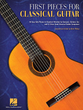 First Pieces for Classical Guitar by Various. Edited by Mark Phillips. For Guitar. Guitar Collection. Softcover. 48 pages. Published by Hal Leonard.

45 easy solo pieces in standard notation by Carcassi, Giuliani, Sor, and 12 other great classical guitar composers. This collection is ideal for improving sight-reading and building finger dexterity. Includes: Allegretto in C (Sor) • Andante Grazio in C (Carcassi) • Andantino in A Minor (Mertz) • Austrian Waltz in C (Ernst) • Eccosaise in A Minor (Giuliani) • Study in A Minor (Aguado) • Waltz in E (Pelzer) • and many more.