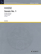 Sonate No. 1 (Flute and Guitar). By Johann Adolph Hasse. Edited by Siegfried Schwab. For Flute, Guitar (Score and Solo Part). Ensemble. Softcover. Schott Music #ED21545. Published by Schott Music.

Hasse (1699-1783) wrote a large number of sonatas and concertos for the flute, including the Sonata for Flauto traverso and Basso continuo presented here in an arrangement for flute and guitar.