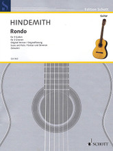 Rondo (3 Guitars Original Version). By Paul Hindemith (1895-1963). Edited by Luitgard Schader. For Guitar, Guitar Trio (Score & Parts). Guitar. Softcover. 8 pages. Schott Music #GA562. Published by Schott Music.

First available in 2008 as part of the Complete Hindemith Edition, Rondo is now available for the first time in a single edition.