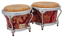 Master Fantasy Siam Series Bongos (7 inch. & 8-1/2 inch.). For Bongos. Tycoon. Tycoon Percussion #TBF-800CF1. Published by Tycoon Percussion.

Constructed of hand-selected, aged Siam Oak wood, these bongos feature Chrome Deluxe hoops and large 5/16″ diameter tuning lugs. Numerous layers of super high-gloss are applied and polished to create an attractive mirror-like exterior coat. The bongos feature premium quality water buffalo skin heads, and a tuning wrench is included.