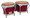 Concerto Series Red Finish Bongos (7 inch. & 8-1/2 inch.). For Bongos. Tycoon. Tycoon Percussion #TB-800CR. Published by Tycoon Percussion.

Featuring premium quality water buffalo skin heads, these bongos are constructed of hand-selected, aged Siam Oak wood. They feature Chrome Deluxe hoops and large 5/16″ diameter tuning lugs, along with a super high-gloss finish. Tuning wrench included.