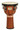 Artist Series Hand-Painted Brown Finish Djembe (12 inch.). For Djembes. Tycoon. Tycoon Percussion #TJ-72BHPBR. Published by Tycoon Percussion.

Ideal for the working percussionist! Constructed of hand-selected, aged Siam Oak wood, this djembe features a black powder-coated Deluxe hoop, reinforced side plates with 5/16″ diameter tuning lugs, and backing plates. It is 22″ tall, with a 12″ diameter head made of hand-picked premium quality goat skin. Super high-gloss finishing is applied to the drum, and as the name suggests, highly-skilled craftsmen painted the distinct color. A tuning wrench is included.