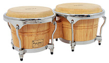 Concerto Series Natural Finish Bongos (7 inch. & 8-1/2 inch.). For Bongos. Tycoon. Tycoon Percussion #TB-800CN. Published by Tycoon Percussion.

Featuring premium quality water buffalo skin heads, these bongos are constructed of hand-selected, aged Siam Oak wood. They feature Chrome Deluxe hoops and large 5/16″ diameter tuning lugs, along with a super high-gloss finish. Tuning wrench included.