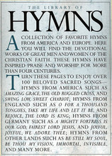 The Library of Hymns by Various. For Piano/Vocal/Guitar. Shawnee Press. Gospel, Sacred, Sacred. Softcover. 240 pages. Shawnee Press #SB1010. Published by Shawnee Press.

A collection of favorite hymns from America and Europe. Here you will find the devotional works of great men and women of the Christian faith. These hymns have inspired praise and worship for more than four centuries. Turn these pages to enjoy over 100 beloved sacred songs: Amazing Grace • The Old Rugged Cross • Swing Low, Sweet Chariot • O for a Thousand Tongues • Take My Life and Let It Be • Rejoice, the Lord Is King • A Mighty Fortress Is Our God • Fairest Lord Jesus • Joyful, Joyful, We Adore Thee • Be Still, My Soul • Be Thou My Vision • Immortal • Invisible • and many more!