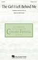 The Girl I Left Behind Me by Patti Drennan. For Choral, Violin (T(T)BB). Choral. 12 pages. Published by Hal Leonard.

The deep longing of the lonesome traveler reflecting on the girl back home forms the emotional centerpiece of this expressive folk setting for men's voices. A superb showcase for TTB choirs from high school through adult. With violin obbligato.

Minimum order 6 copies.