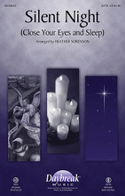 Silent Night (Close Your Eyes and Sleep) by Franz Xaver Gruber and Heather Sorenson. Arranged by Heather Sorenson. For Choral (SATB). PraiseSong Christmas Series. 12 pages.

Uses: Christmas Eve, Christmas

Scripture: Matthew 9:35-36; Luke 2:1-20

Heather Sorenson has added a new refrain to the classic Christmas Eve carol, and the result is this beautiful lullaby to the Baby in the manger. With its light contemporary feel, this stunning anthem will appeal across the generations. Score and parts (fl, ob, cl, perc, dm, synth, rhythm, vc) available as a digital download.

Minimum order 6 copies.