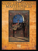 Concert Spanish Masterpieces for Guitar arranged by Paul Henry. For Guitar. Guitar Collection. Softcover with CD. Guitar tablature. 88 pages. Published by Hal Leonard.

20 Spanish standards arranged in notes and tab for the advanced classical guitarist. Highlights include: Asturius • Sevilla (Albeniz) • La Maja de Goya Spanish Dance #5 (Granados) • Capricho Arabe • Malaguena (Tarrega) • Fantasia (Mudarra). The CD includes recordings of Paul Henry playing each piece.