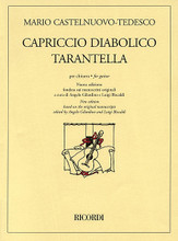 Capriccio Diabolico and Tarantella (New Edition for Solo Guitar). By Mario Castelnuovo Tedesco (1895-1968). For Guitar. Guitar. 36 pages. Ricordi #R139620. Published by Ricordi.