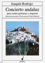 Rodrigo Concierto Andaluz 4gtr Pft.red by Joaquin Rodrigo (1901-1999). Schott. Piano reduction with solo part. 153 pages. Schott Music #ED7992. Published by Schott Music.