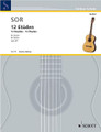 12 Studies, Op. 29 (Guitar Solo). By Fernando Sor (1778-1839). For Guitar. Gitarren-Archiv (Guitar Archive). 19 pages. Schott Music #GA78. Published by Schott Music.