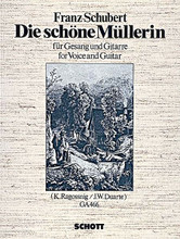 Die schöne Müllerin, Op. 25 (D. 795) (High Voice and Guitar). By Franz Schubert (1797-1828). For Guitar, Vocal, Voice. Gitarren-Archiv (Guitar Archive). 76 pages. Schott Music #GA466. Published by Schott Music.