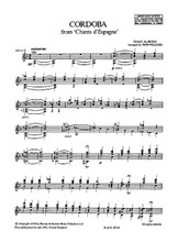 Cordoba, Op. 232, No. 4 (from Chants d'Espagne). By Isaac Albeniz (1860-1909). Edited by John Williams. For Guitar (Guitar). Boosey & Hawkes Chamber Music. 4 pages. Boosey & Hawkes #M060010163. Published by Boosey & Hawkes.