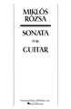 Sonata, Op. 42 (Guitar Solo). By M Rozsa. Edited by Gregg Nestor. For Guitar. Guitar Solo. 24 pages. G. Schirmer #AMP7980. Published by G. Schirmer. 