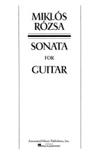 Sonata, Op. 42 (Guitar Solo). By M Rozsa. Edited by Gregg Nestor. For Guitar. Guitar Solo. 24 pages. G. Schirmer #AMP7980. Published by G. Schirmer.