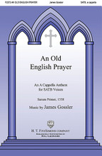 An Old English Prayer by James Gossler. For Choral (SATB). H.T. Fitzsimons Co. 4 pages.

“God be in my head” is the prayer that composer James Gossler has set to music. The beseeching lyrics call for unpretentious vocal lines and soothing cadences and Gossler delivers beautifully. This modest and entreating petition will honor any service.

Minimum order 6 copies.