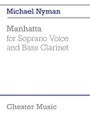 Manhatta For Soprano Voice And Bass Clarinet Performance Score music Sales America. Softcover. 15 pages.