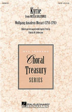 Kyrie (from Missa Solemnis). By Wolfgang Amadeus Mozart (1756-1791). Arranged by Patrick M. Liebergen. For Cello, Choral, Flute (SATB). Treasury Choral. Festival. 12 pages. Published by Hal Leonard.

Taken from Mozart's Missa Solemnis, K. 337, this mass was Mozart's last completed work in this form. Modern clefs, metronomic and dynamic indications and an English version of the original Latin text have been added in this edition.

Minimum order 6 copies.