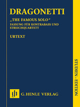 The Famous Solo for Double Bass and Orchestra by Domenico Dragonetti. Edited by Tobias Glöckler. For Double Bass, Score (Study Score). Henle Study Scores. Softcover. 30 pages. G. Henle #HN7198. Published by G. Henle.
Product,66796,Frozen (Music from Soundtrack) - Piano"