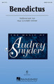 Benedictus by Audrey Snyder. For Brass, Choral, Strings (SATB). Festival Choral. 8 pages. Published by Hal Leonard.

“Blessed is he that comes in the name of the Lord.” Set in an expressive 3/4 meter, the Latin text and carefully crafted vocal textures create a wonderful harmonic work. Ideal concert/festival use, it may be performed with keyboard only or with the optional strings and brass of the chamber orchestration. Available separately: SATB, 3-Part Mixed, SSA. Instrument parts available as a digital download (tpt 1, tpt 2, euph, tbn 1, tbn 2, vln 1, vln 2, vla, vc, db). Duration: ca. 2:15.

Minimum order 6 copies.