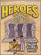 Heroes of the Faith - Preview CD (Sacred Children's Musical). Arranged by (Houston Children's Choir Series). For Children's Choir (Preview CD). Fred Bock Publications. CD only. Fred Bock Music Company #BG7571. Published by Fred Bock Music Company.

HEROES OF THE FAITH is a unique field trip. Biblical characters come to life to teach modern day children how to become heroes. The children learn lessons of faith when they discover David, Deborah, Elijah and Moses while touring a museum exhibition. These Bible heroes tell about their exciting adventures and how ordinary people become extraordinary heroes who can change the world - or at least their world - when they listen and follow God's command.

Available: Accompanist/Director's Edition, Singer's Edition 5pak, Preview Cassette, Choir Cassette Pak (contains 12 preview cassettes for individual rehearsal), Accompaniment/Split Track Cassette, Accompaniment/Split Track CD. Performance Time: 40 minutes. Grades 1-6.

A preview CD contains the full-length audio recording of a children's musical.